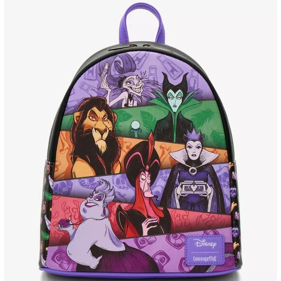 Loungefly Disney Villains Panels Mini Backpack and Wallet Set NWT main image 7